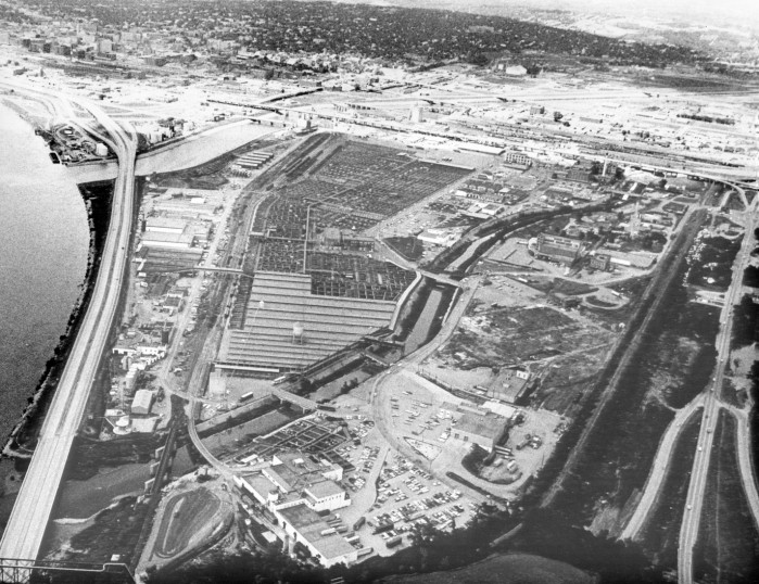 Stockyards: Aerial 1970